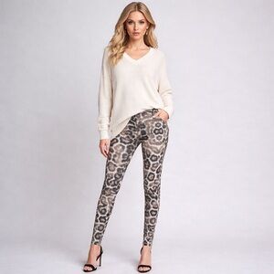 Just Cavalli Abstract Animal Print Designer Leggings